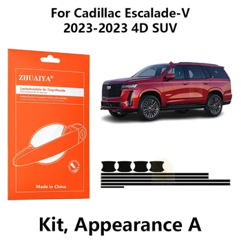 Cadillac Escalade - V 2023-2023 4D SUV avtomobil assecories uchun ZHUAIYA eshik chet soqchilar eshik dastasi Kubogi bo'yoq himoya Film TPU PPF