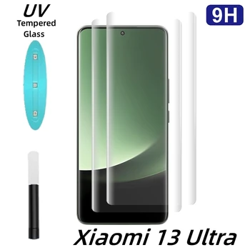 Xiaomi 13 Ultra 13 Pro 13 Lite 12s Ultra ekran himoyachisi Xiaomi 13 12s 11 Pro Film uchun to'liq elim qopqog'i UV egri Temperli shisha