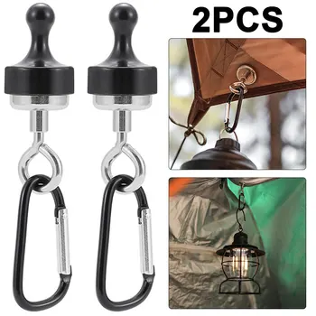 2pcs kuchli magnit Carabiner Keychain D turi Camping Snap Clip Buckle Outdoor Tools
