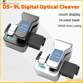 OS-9L optik tolali Cleaver bir qadam optik tolali kesish Cleavers raqamli Counter 50000 marta avtomatik Cleaver ajratib