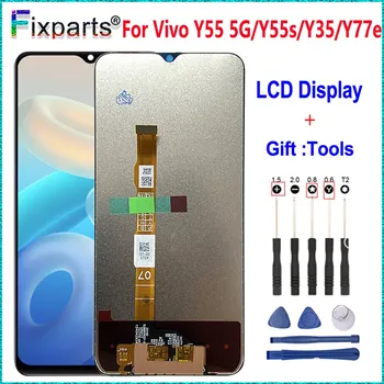 Vivo Y55 Lcd Y55e ekran uchun sensorli ekran Digitizer montaj almashtirish bilan Vivo Y55 77G Y77S LCD displey uchun sinov