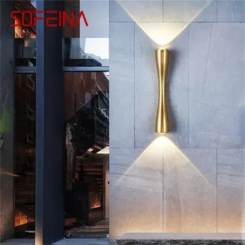 SOFEINA zamonaviy LED devor lampalari armatura uy yotoq xonasi koridori uchun Oltin dekorativ chiroqlar nuri