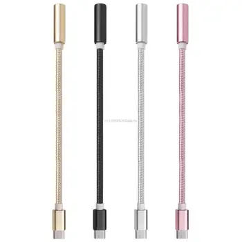 USB 3.1 turi C erkakdan 3.5 mm gacha eshitish vositasi ayol aux konvertor Adapter kabeli