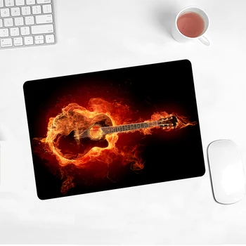 Reklama 21x26cm musiqa ixlosmandlari havaskor elektr gitara rasm Mousepad kompyuter Notebook Tabllt Game Player sichqoncha Pad uchun Cs Go