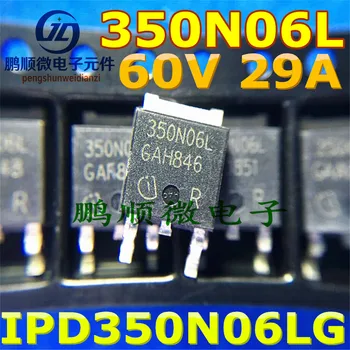 20pcs original yangi IPD350N06LG N kanalli dala effektli tranzistor 60V 29A TO252 350n06l
