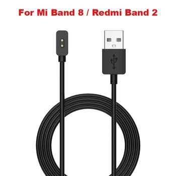 Xiaomi Mi Band uchun 0,6 m 1m magnit zaryadlovchi 8 Redmi Band 2 zaryadlash kabeli Mi band uchun avtomatik adsorbsiyalangan Bosh zaryadlash bazasi adapteri 8