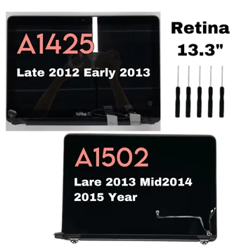 XJS A1425 A1502 MacBook Pro Retina A1425 A1502 LCD ekran to'liq montaj uchun LCD ekran