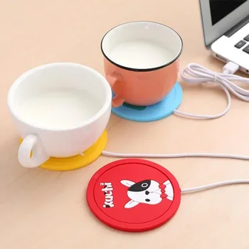 Kofe qaynatgichlar va kofe sut choy USB kuch multfilm termostatik Mat oshxona materiallari uchun elektr isitish Coaster Mug isib Desktop Cup isib