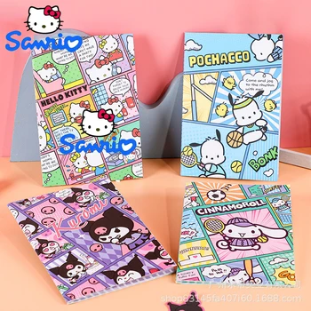 Sanrio Salom Kitty Kuromi Cinnamoroll A5 Notebook Comic Style Go'zal Yumshoq Copybook Oliy Go'zallik Notebook Talaba Multfilm Notepad