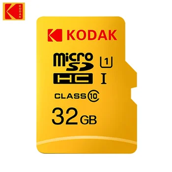 Original KODAK Micro SD 32GB Xotira kartasi 80mb/S HD C10 U1 Tf MicroSD kartalari noutbuk uchun Xotira kartasi Desttop telefon dron kamerasi kompyuter