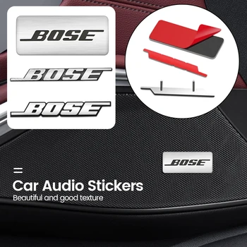 5/10pcs Avto alyuminiy 3D metall Pin BOSE Hi-Fi Spikeri Audio Stereo Etiketleme bezashni Sticker Badge Emblem Decals avtomobil uslubi