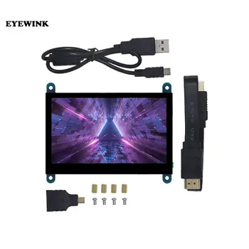 4,3 dyuymli raspberry pie HDMI raspberry PI displey LCD 3B + / 4B USB sig'imli sensorli ekran