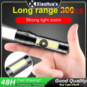 1/3dona Zoom Mini LED chiroq XP-G Q5 flesh nur chiroq portativ qayta zaryadlanuvchi Glare eringni chiroq ochiq gulxan