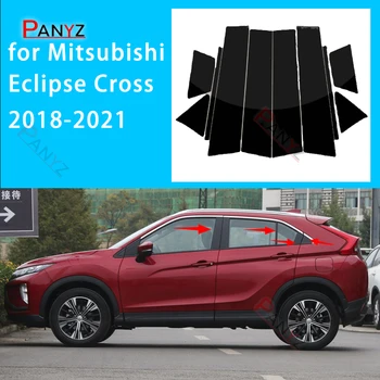 Mitsubishi Eclipse Cross 2018-2021 aksessuarlari uchun avtomobil jilolangan ustunli postlar oyna eshik bezaklari qopqog'i BC ustun stikeri