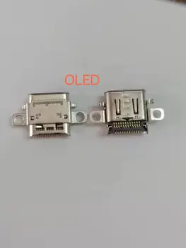 NS kaliti uchun OLED original Usb zaryadlash porti soket Lot Nintendo kaliti uchun OLED konsolining quvvat ulagichi Type-C Socket Port