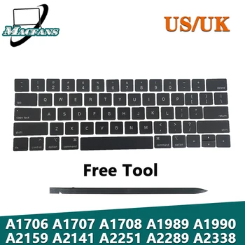 Macbook Pro Retina uchun yangi A1706 a1707 A1708 klaviatura Keycaps Key Caps Keycap 13