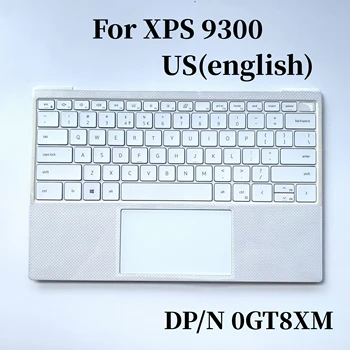100% DELL XPS uchun yangi AQSh ingliz 13 9300 9310 Palmrest yuqori touchpad GT8XM bilan laptop klaviatura