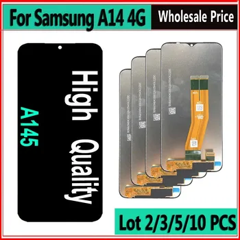 Ulgurji 2/3/5/10 Samsung A14 4G A145 A145F a145m A145p LCD displey sensorli ekran Digitizer uchun parcha/lot LCD