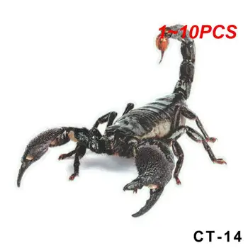 1~10pcs Spider Lizard Scorpion avtomobil stikeri 3D hayvon naqshli avtomobil oynasi oynasi bamper Dekal dekorasi suvga chidamli yuqori