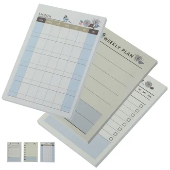 6 Kitoblar Portable Planner Notepad Qilish Ro'yxati Planner Notepad Daily Planner Talabalar Eslatma Notepad