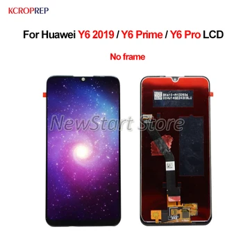Huavei Y6 2019 Y6 Pro 2019 y6 Prime 2019 LCD displey uchun sensorli ekranli Digitizer Assambleyasi 6.09 
