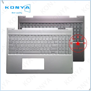 HP ENVY X360 uchun yangi Original 15-BP 15-Bq TPN-V127 seriyali noutbuk Palmrest ustki qopqog'i orqa yoritilgan klaviatura bilan L22412-001