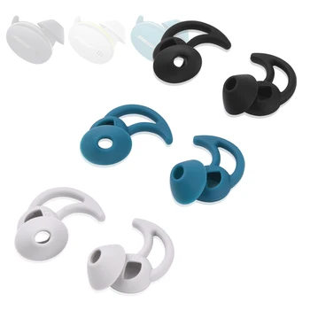 BOSE QC Sport EarBuds eartips uchun quloq maslahatlar haqiqiy simsiz Earbud maslahatlar anti-tomchi Earplugs earphone silikon case 6pcs S/M / L