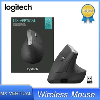 Logitech MX vertikal simsiz Bluetooth sichqonchasi ergonomik 2.4 gigagertsli Usb 4000 Dpi noutbuk / kompyuter/mac / ipad kompyuter uchun sichqoncha