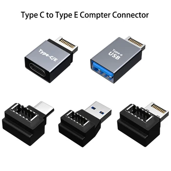 USB 3.1 ish stoli kompyuter, Motherboard rozetkasi uchun USB C turi C kengaytirish kabel Adapter ulagichi uchun Old Panel Header turi E