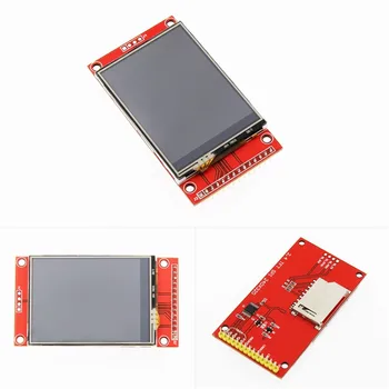 2.4 bilan TFT LCD moduli ILI9341 haydovchi dyuym/hech sensorli IC XPT2046 240(RGB)*320 SPI Serial Port (9 IO) DIY R3 Raspberry PI uchun