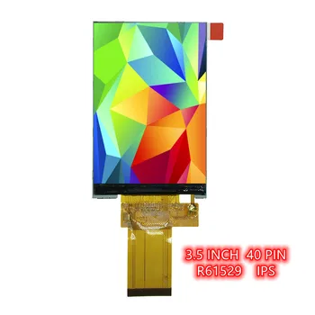 320RGB*480 3,5 dyuymli IPS LCD TFT displey ekrani R61529 haydovchi 40pin PCB ulagichi Quyosh nuri o'qiladigan qarshilik TP sensorli panel