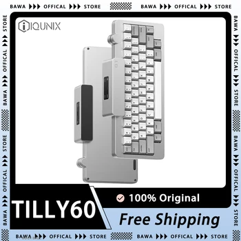 Iqunix Tilly60 Super Mexanik Klaviatura Simsiz Bluetooth Kompyuter O'yinlari Klaviaturasi Uchun Moslashtirilgan Klaviatura Alyuminiy Aksessuari