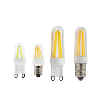 1PCS LED makkajo'xori lampochkasi G9 E14 dimmable sovuq issiq oq volfram filamenti 3 Vt 6 Vt AC110V 220V dekorli engil Filamentli Lampochka makkajo'xori lampochkasi