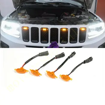 Jeep Compass 2011-2021 uchun LED avtomobil Old bamper panjarasi LED Amber Light Raptor uslubidagi yorug'lik to'plami dekor / sim tezligi