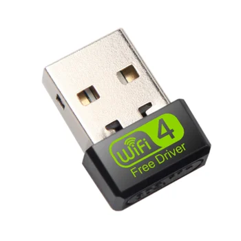 150Mbps USB 2.4 g simsiz qabul qilgich Plug and Play Drive noutbuk uchun statsionar kompyuter uchun bepul simsiz Adapter
