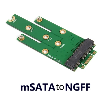 NGFF adapter uchun M. 2 uchun XT-XINTE mSATA mSATA erkak o'nlikdan M. 2 Adapter uchun NGFF M. 2 SATA-avtobus SSD B kaliti uchun karta 2 Gb/S aylantirish