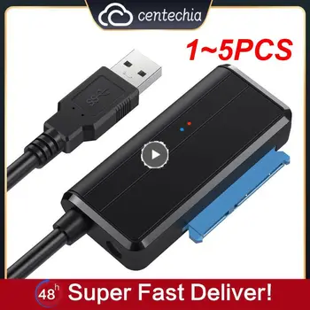 1 ~ 5pcs 3 USB 3.0 kabel Adapter Fit uchun 2.5 3.5 HDD / SSD, tashqi qattiq disk Disk o'quvchi qo'llab-quvvatlash 6gbps yuqori tezlikda uzatish