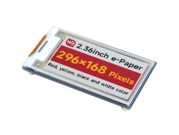 2.36 inç e-kağıt modülü (G), 296 × 168, kırmızı/sarı/siyah/beyaz SPI arayüzü, düşük güç, geniş görüş açısı